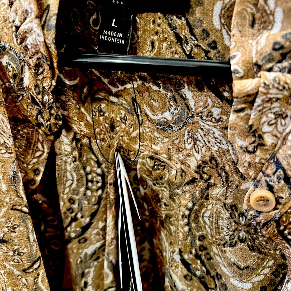 Banana Republic paisley print skirt and blouse size L